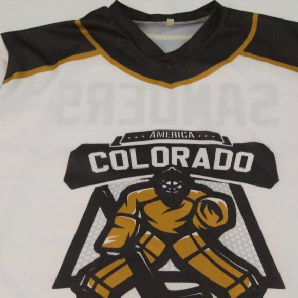 NEW Men's Colorado Buffaloes Shedeur Sanders White Hockey Jersey Size Large - Picture 2 of 7